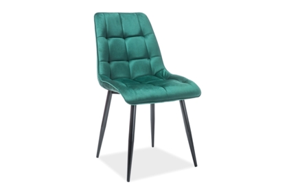 Krzesło Chic Velvet - zielony bluvel 79 / czarny
