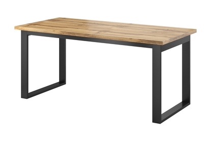 Rozkładany stół do jadalni Halle 92 na metalowych nogach 170-200x90 cm - dąb wotan