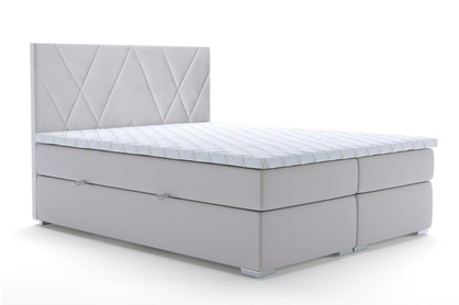 Łóżko kontynentalne z pojemnikami Nelso - 160x200
