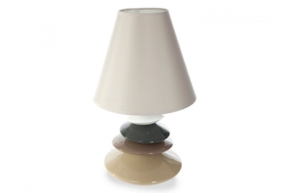 Lampa ceramiczna TONDA 1B Abażur Beż