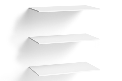 Półki do szafy Optima 01 - 68 cm - biały mat