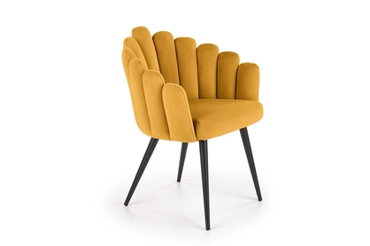 Krzesło K410 - musztardowy velvet