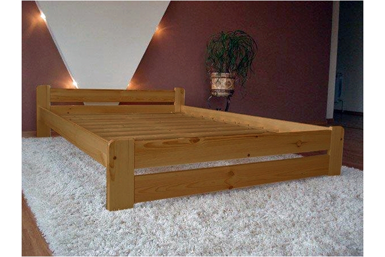 Łóżko sypialniane drewniane 80x200 Simi E5 - Kolor Dąb - Wyprzedaż