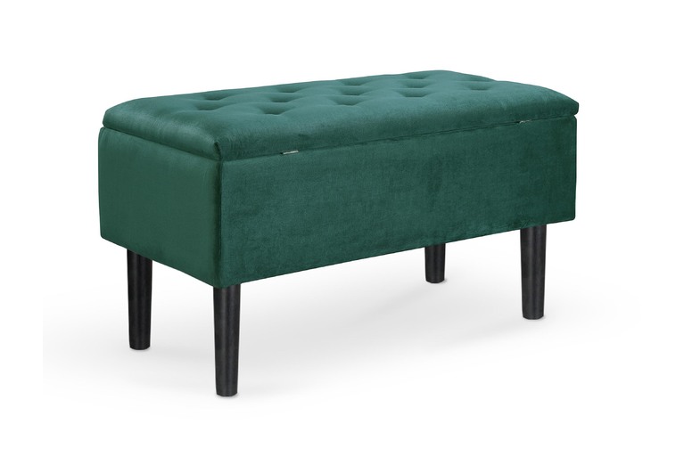 CLEO ławka z pojemnikiem ciemny zielony