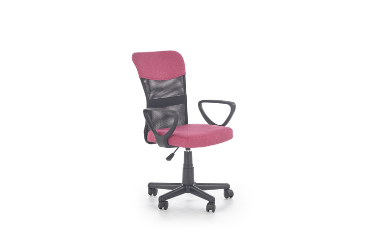 Fotel biurowy Timmy - różowy