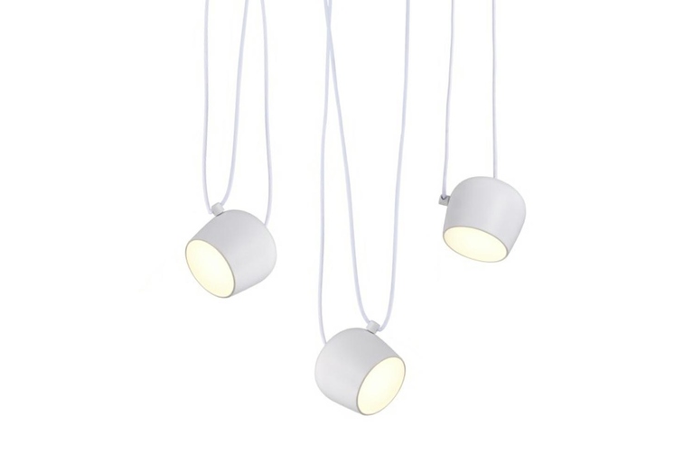 Lampa wisząca EYE 3 biała - LED, aluminium