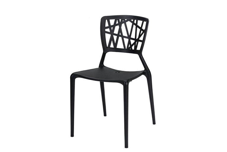 MODESTO krzesło VIND czarne - polipropylen