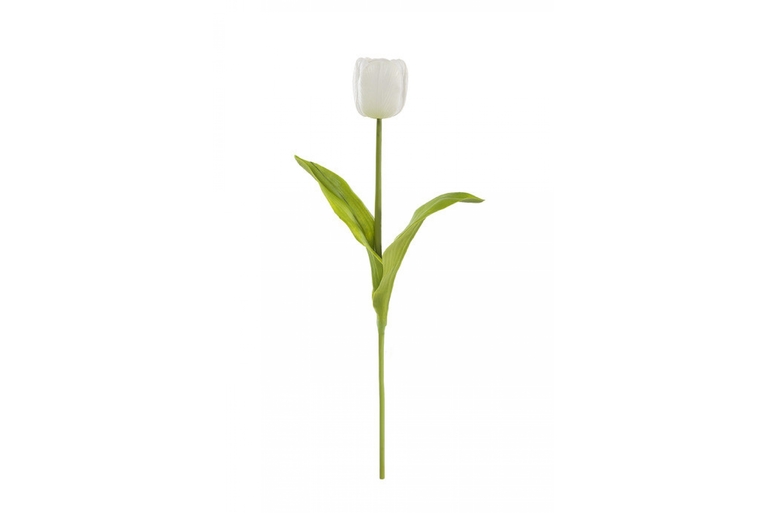Kwiat dekoracyjny TULIPAN 8 Biały - z magazynu!