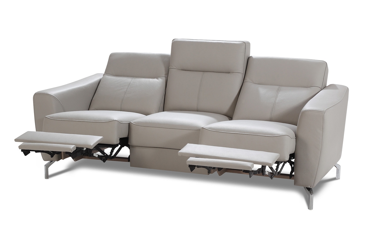 Sofa trzyosobowa z elektryczną funkcją relaks Madryt - Skóra  sofa z funkcją relaks 