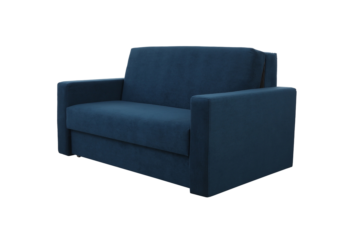 Sofa rozkładana Amerykanka Monika 155 niebieska sofa amerykanka 