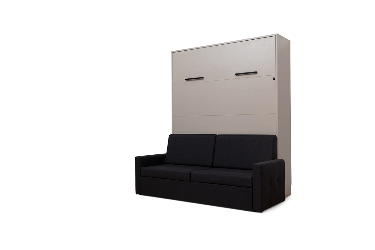Sofa do półkotapczanu Elegantia 140 cm - Austin 21 Black Sofa do półkotapczanu 140 cm Elegantia