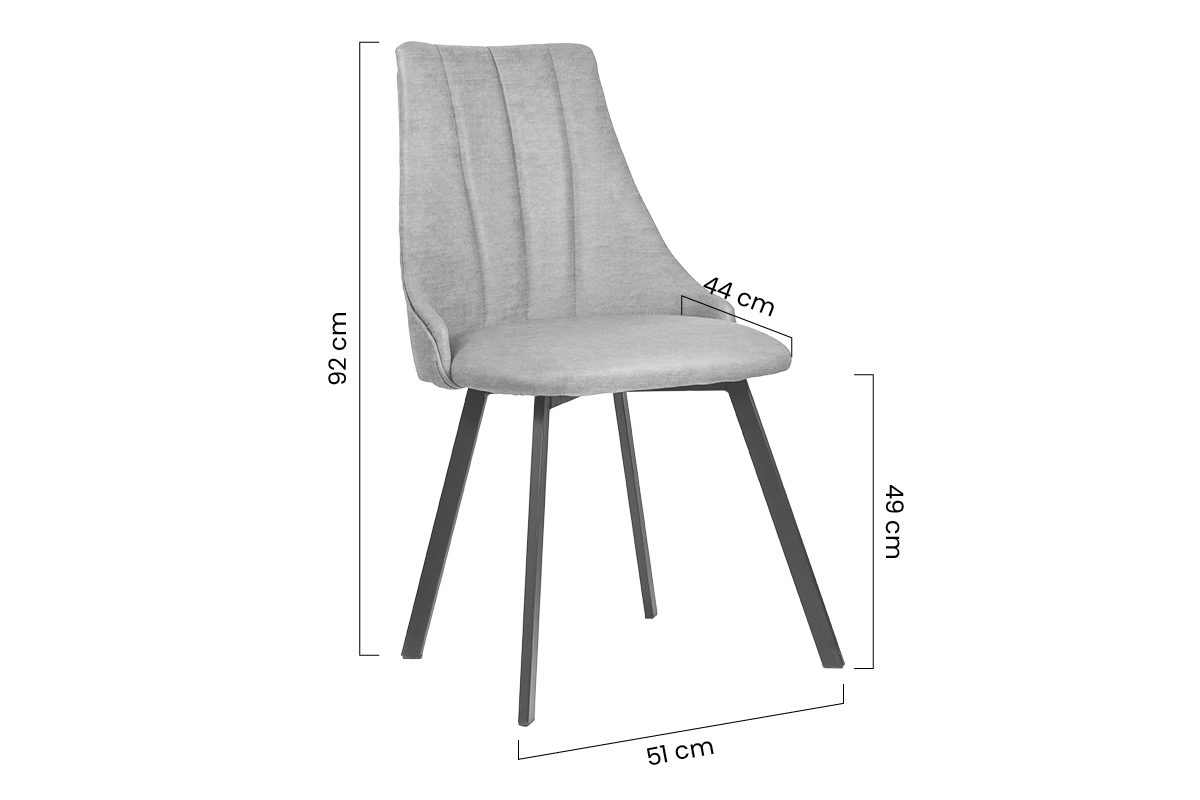 Krzesło tapicerowane Empoli 2 Metal - ciemna zieleń Element 12 / czarne nogi krzeslo do jadalni