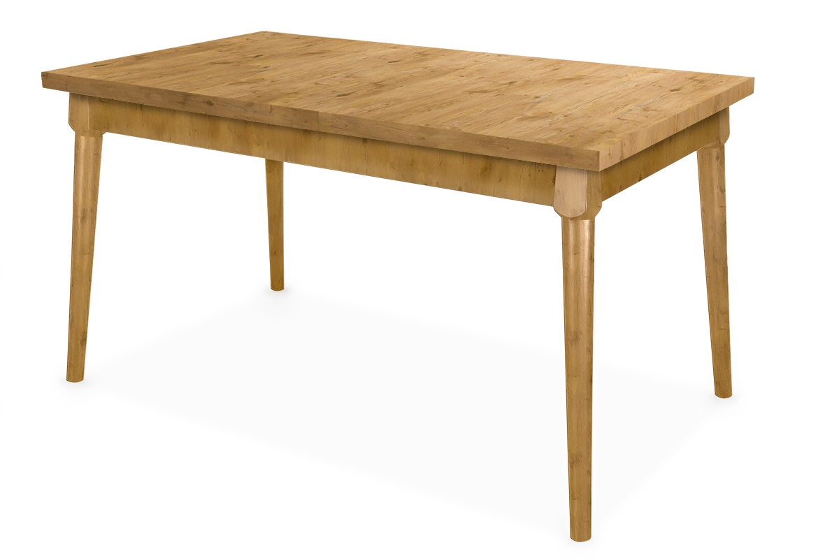 Stół rozkładany do jadalni 140-180x80 cm Ibiza na drewnianych nogach - dąb lancelot drewniany stół do jadalni
