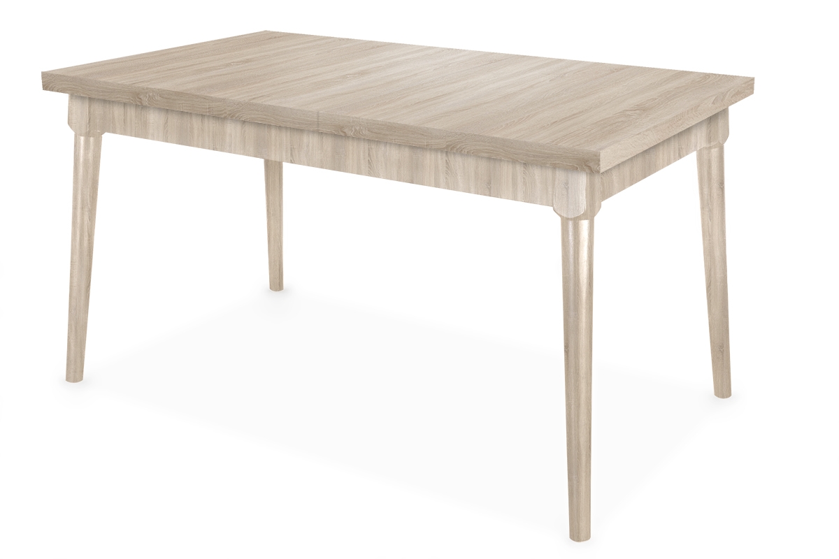 Stół rozkładany do jadalni 160-200x90 cm Ibiza na drewnianych nogach - dąb sonoma stół do jadalni