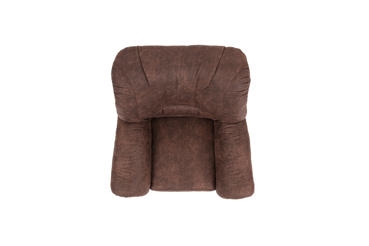 Fotel wypoczynkowy Lonigo - brązowa tkanina Preston 21 Fotel wypoczynkowy Lonigo