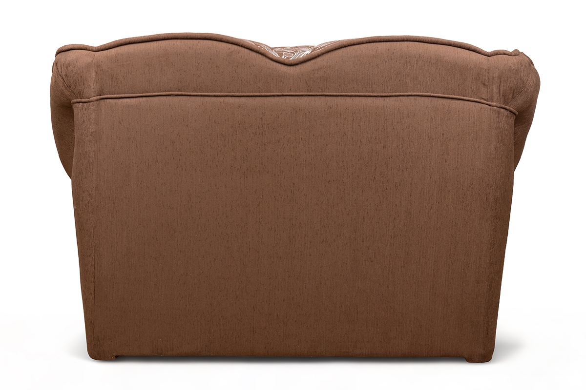 Sofa rozkładana do salonu Walker II - beżowa tkanina wzór Luna / średni orzech Zdjęcie podglądowe 