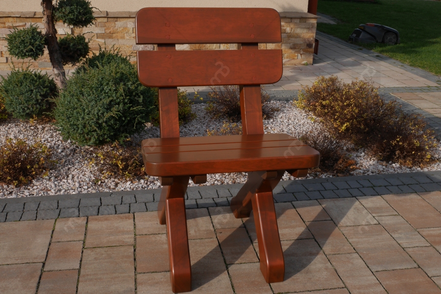 Zestaw mebli ogrodowych Excelent stół 160x72 cm + 2 krzesła + 2 ławki - cyprys krzesło ogrodowe