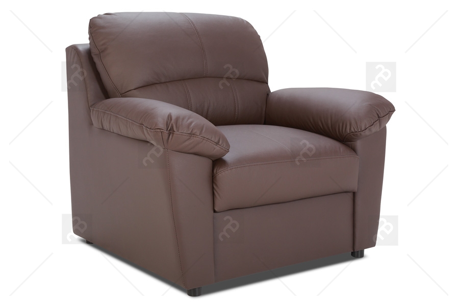 Fotel Milano - Skóra brązowy fotel 