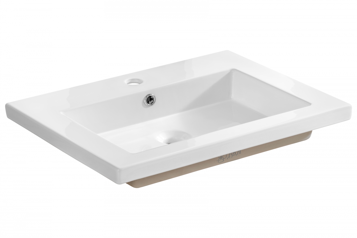 Zestaw mebli łazienkowych Capri White IV - biały połysk / dąb kraft złoty - 9 elementów umywalka do łazienki 