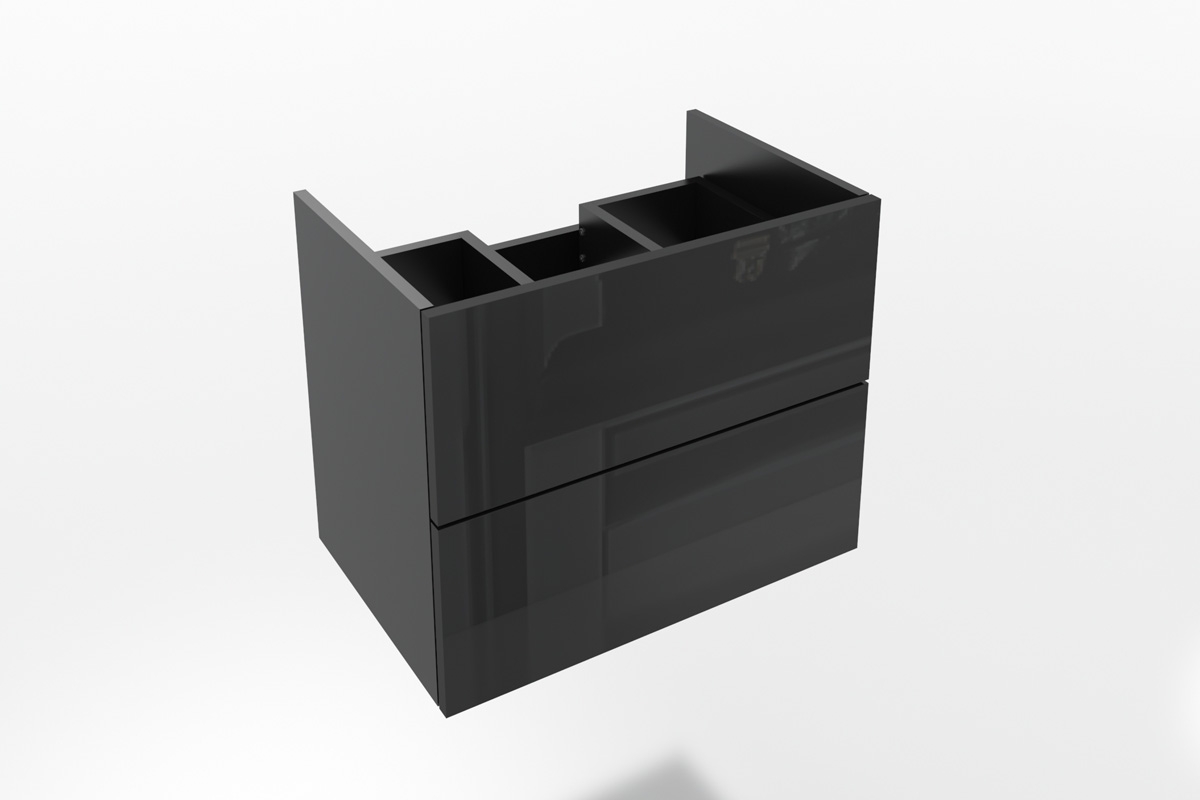 Combo 13 - grafit/MDF czarny połysk - Wyprzedaż szafka do łazienki