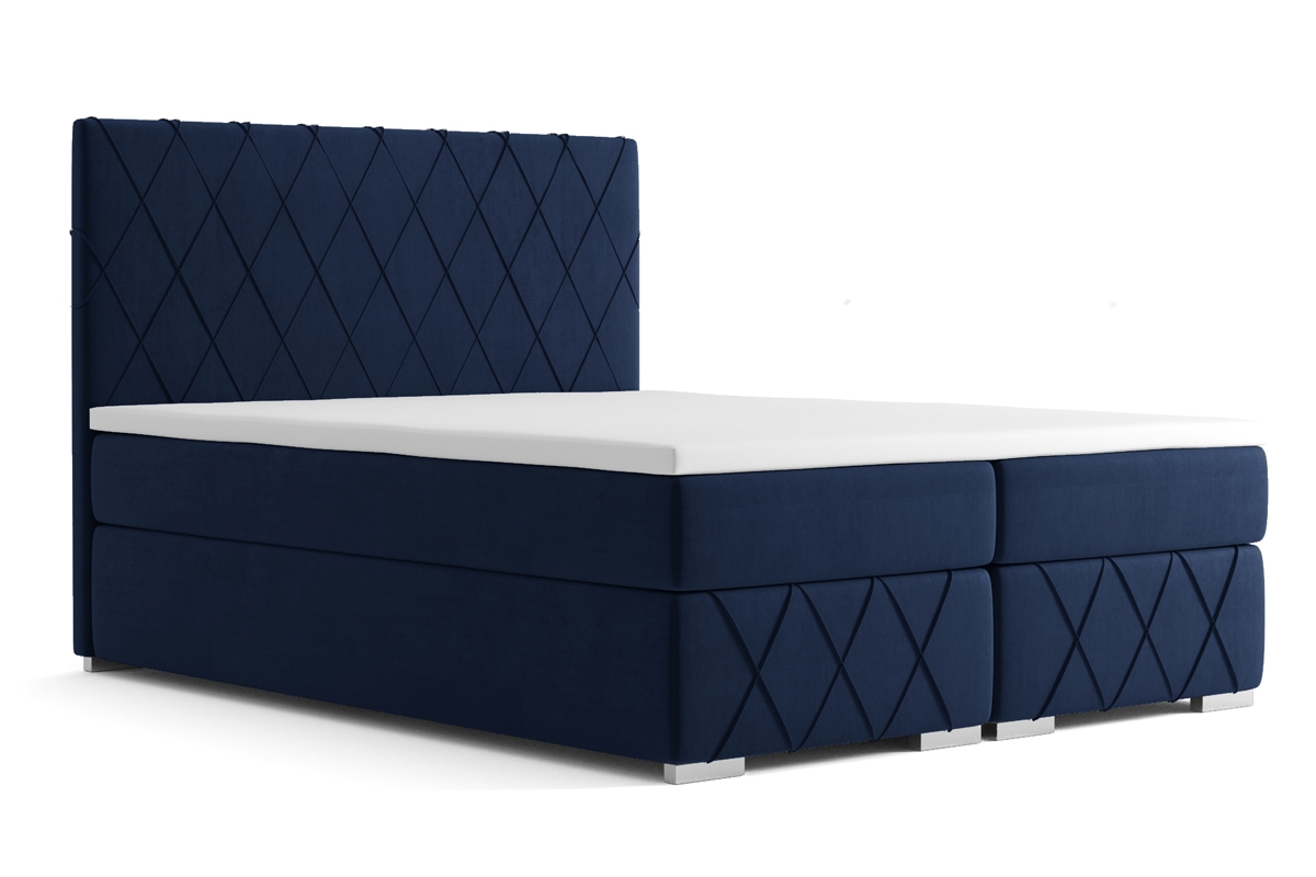 Łóżko kontynentalne z pojemnikami Feba - 160x200 łóżko z wysokim wezgłowiem 