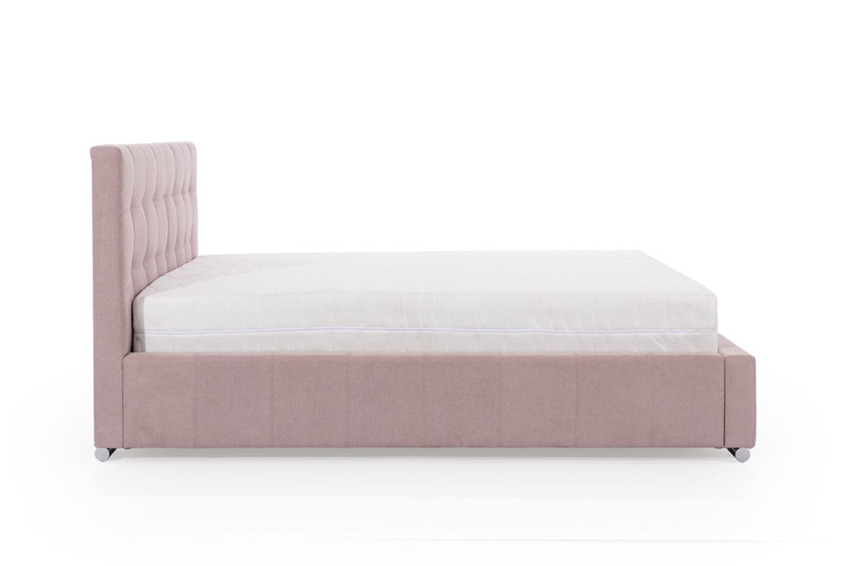 Tapicerowane łóżko sypialniane z pojemnikiem Firenzo - 160x200 Łóżko z wysokiem wezgłowiem 