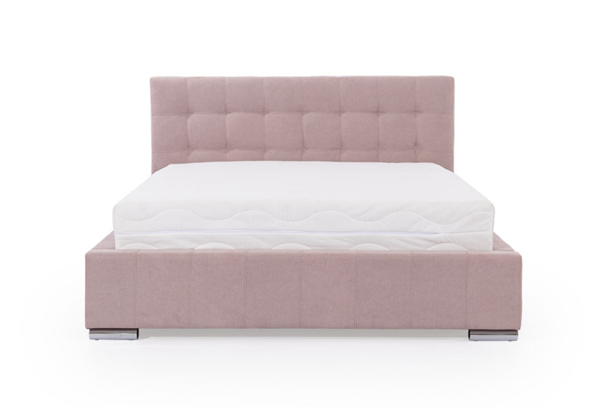Tapicerowane łóżko sypialniane z pojemnikiem Firenzo - 160x200 łóżko tapicerowane z szerokimi bokami 
