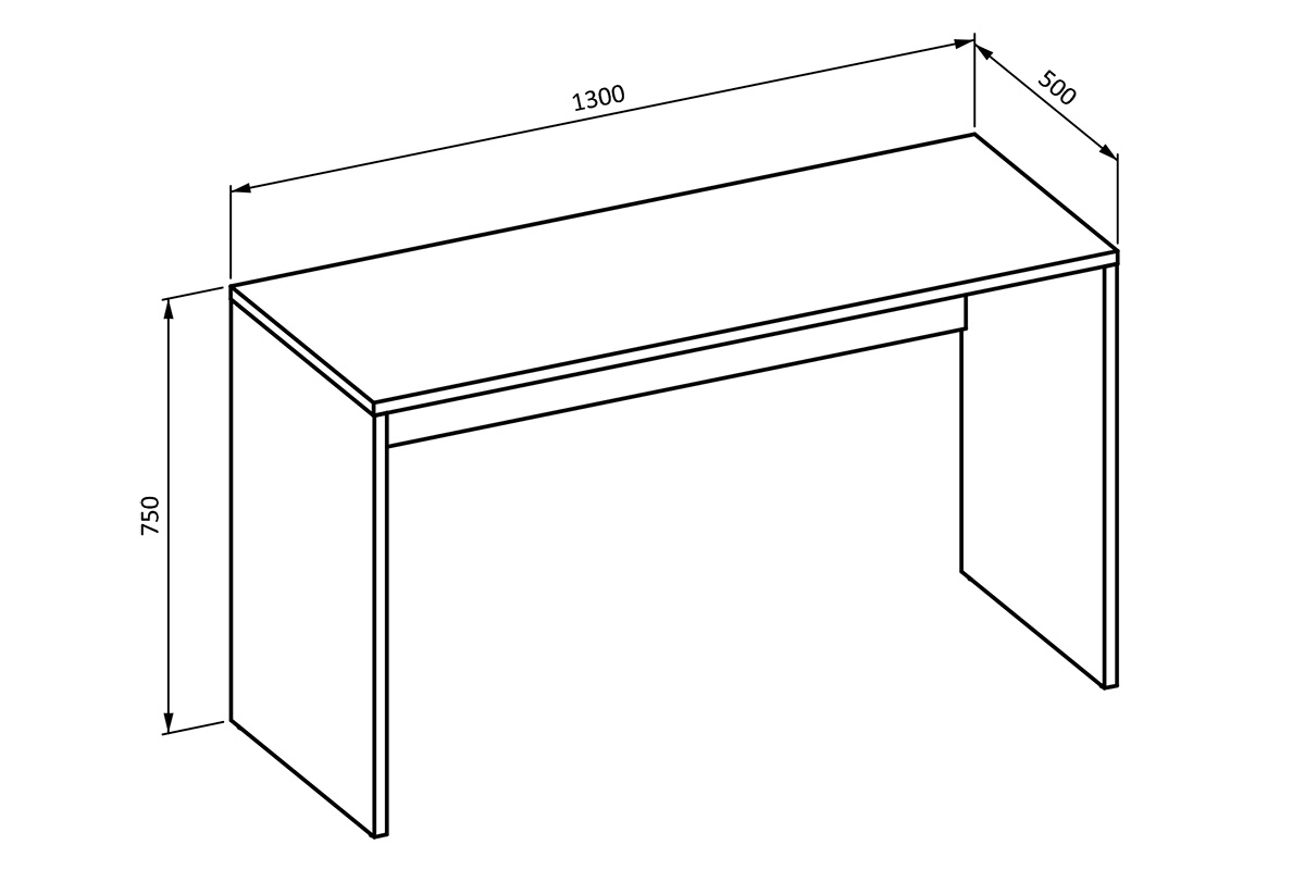 Nowoczesne biurko z kontenerkiem Agapi - biały solidne biurko