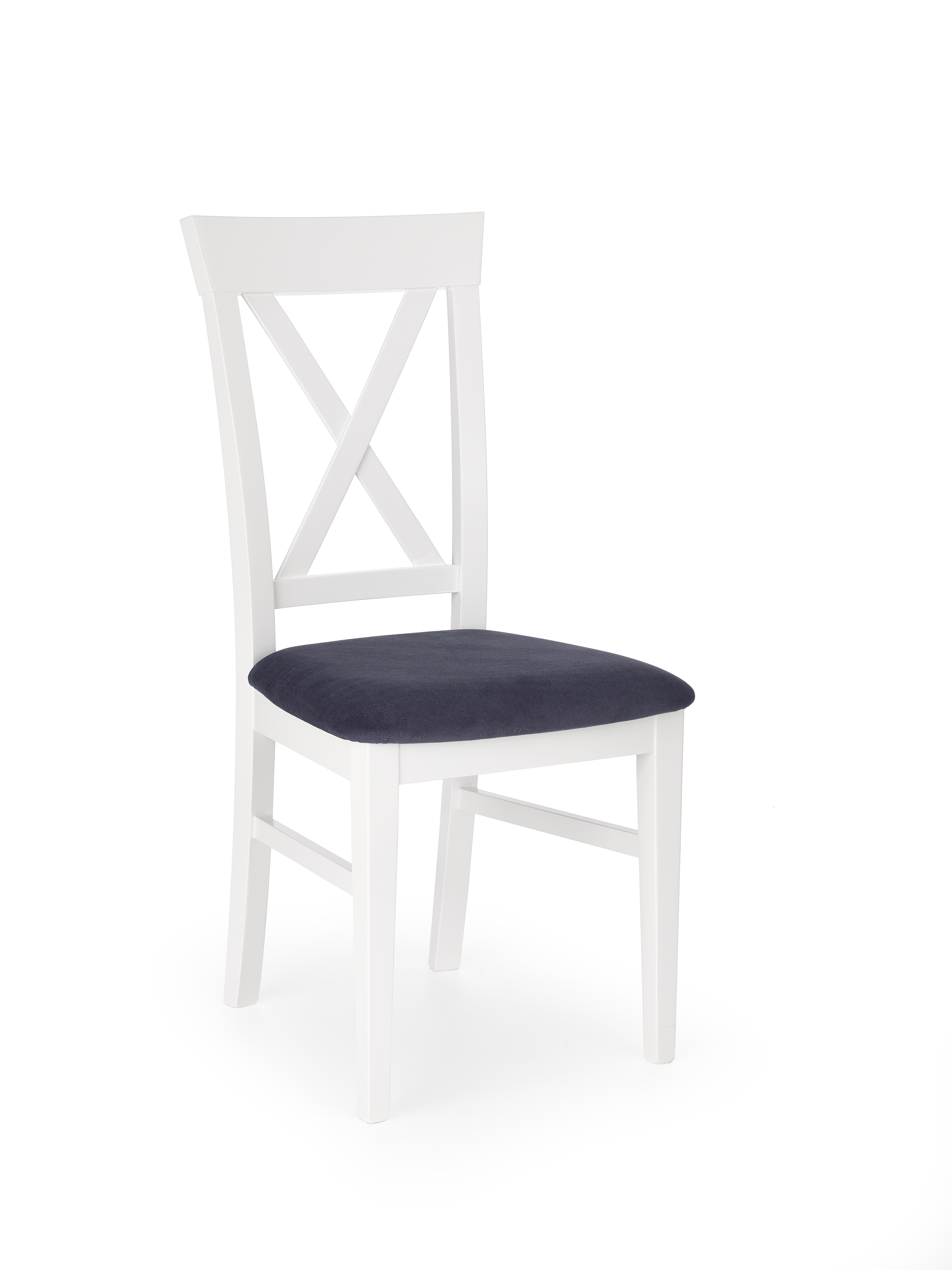 Krzesło Bergamo - biało / granatowe bergamo krzesło biało-granatowe