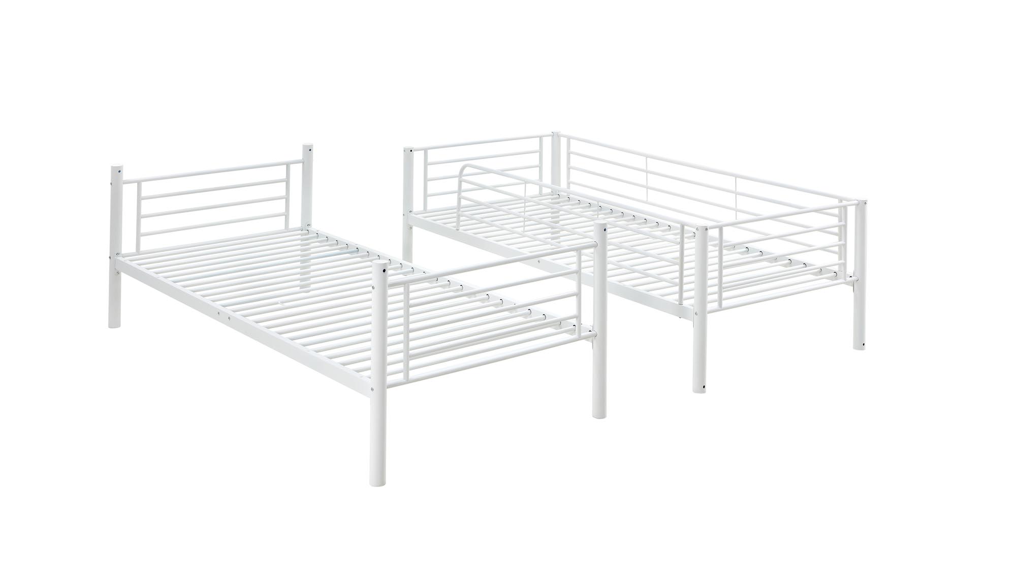 BUNKY łóżko piętrowe / opcja dwóch łóżek pojedynczych 90, biały bunky łóżko piętrowe / opcja dwóch łóżek pojedynczych 90, biały