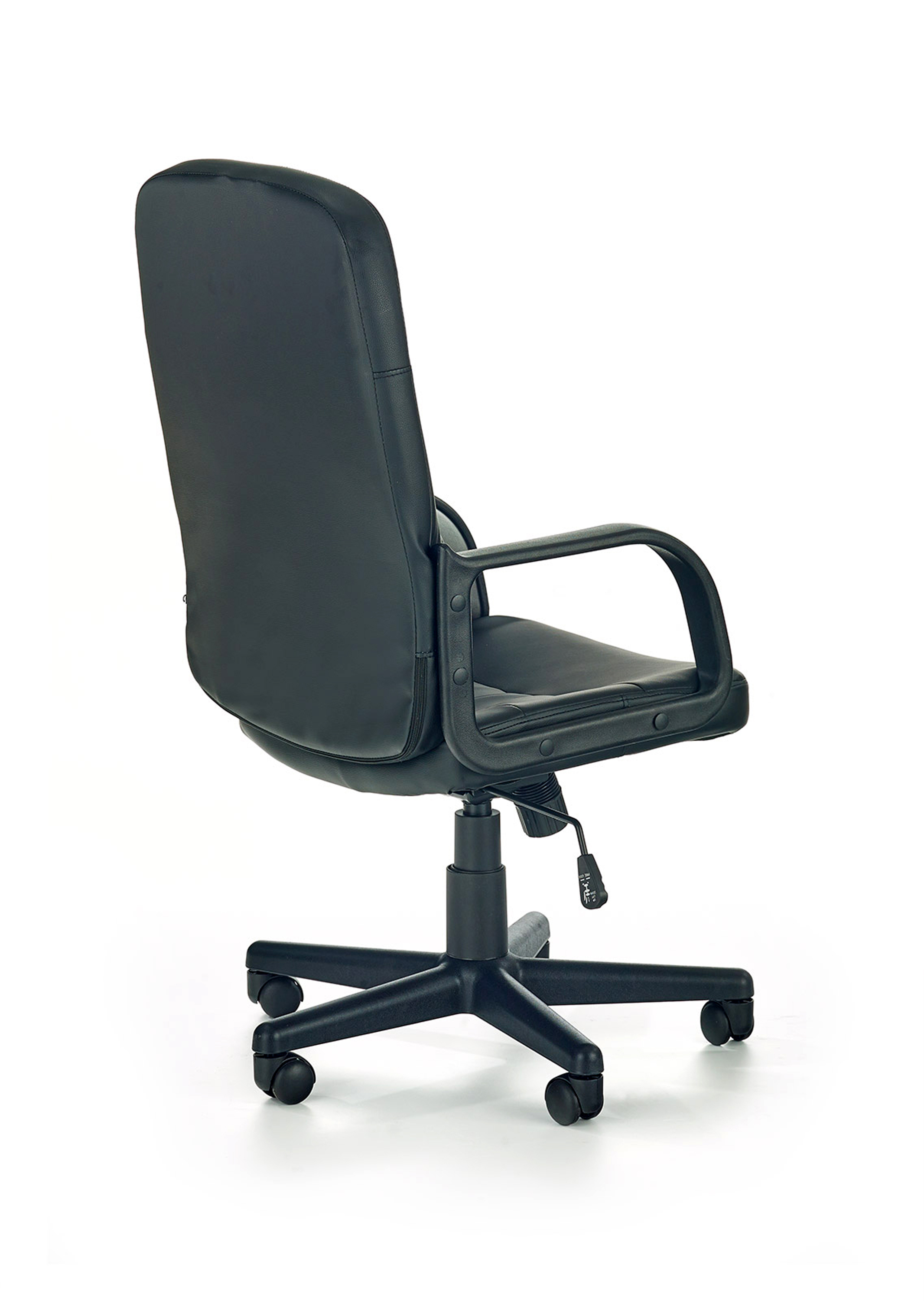Fotel biurowy Denzel z podłokietnikami - czarny czarny fotel z podłokietnikami