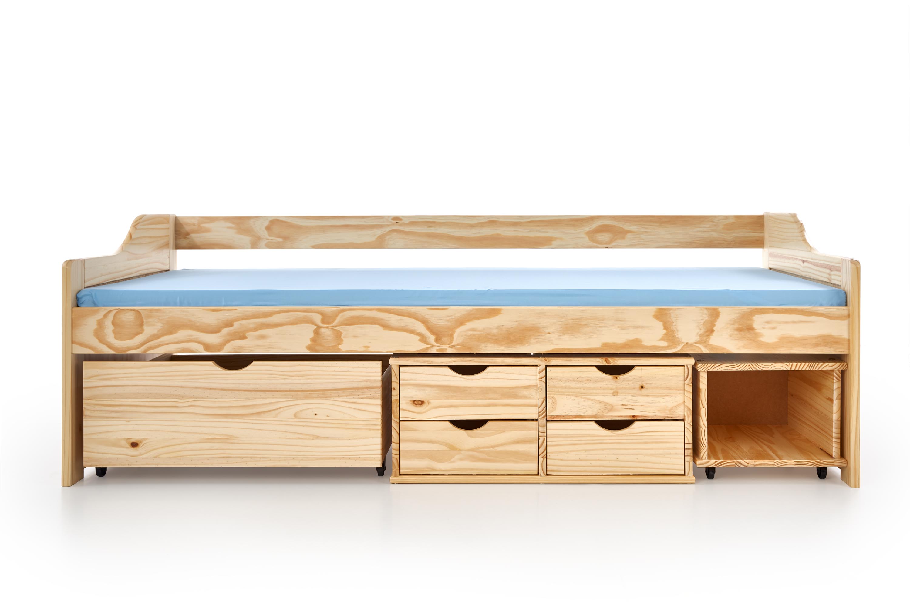 Drewniane łóżko dziecięce Maxima 2 z szufladami 90x200 - sosna Drewniane łóżko dziecięce Maxima 2 z szufladami 90x200 - sosna