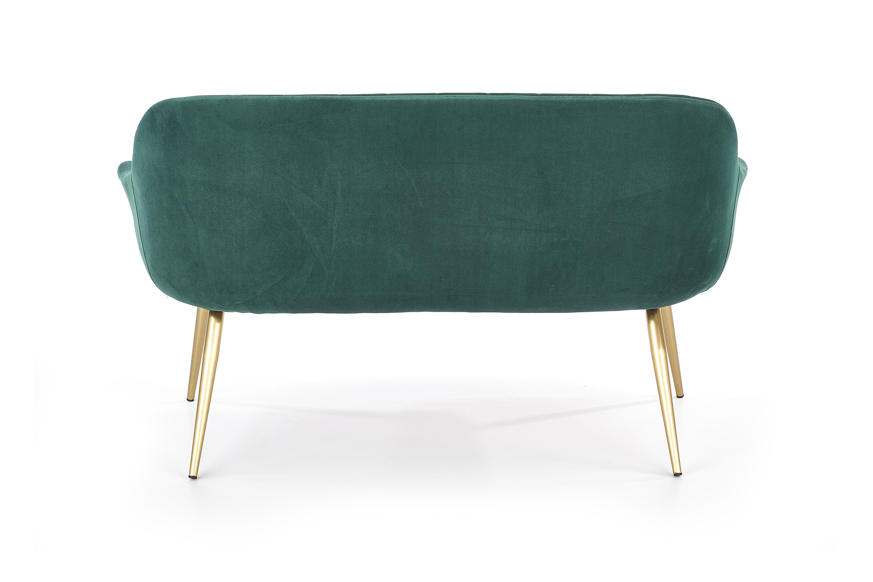 ELEGANCE 2 XL sofa tapicerka - ciemny zielony, nogi - złote elegance 2 xl sofa tapicerka - ciemny zielony, nogi - złote