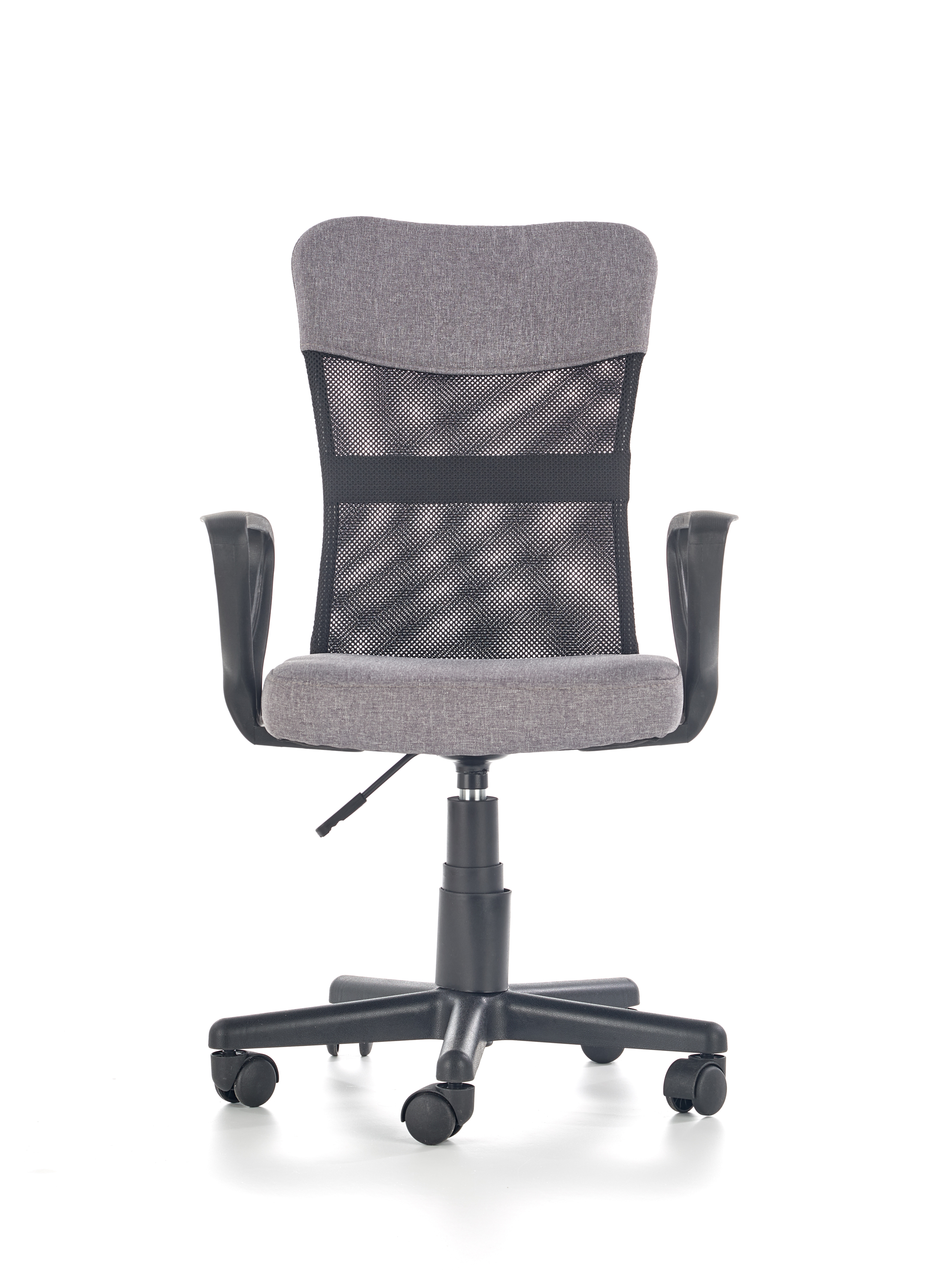 Fotel biurowy Timmy z podłokietnikami - popiel szary fotel do biura
