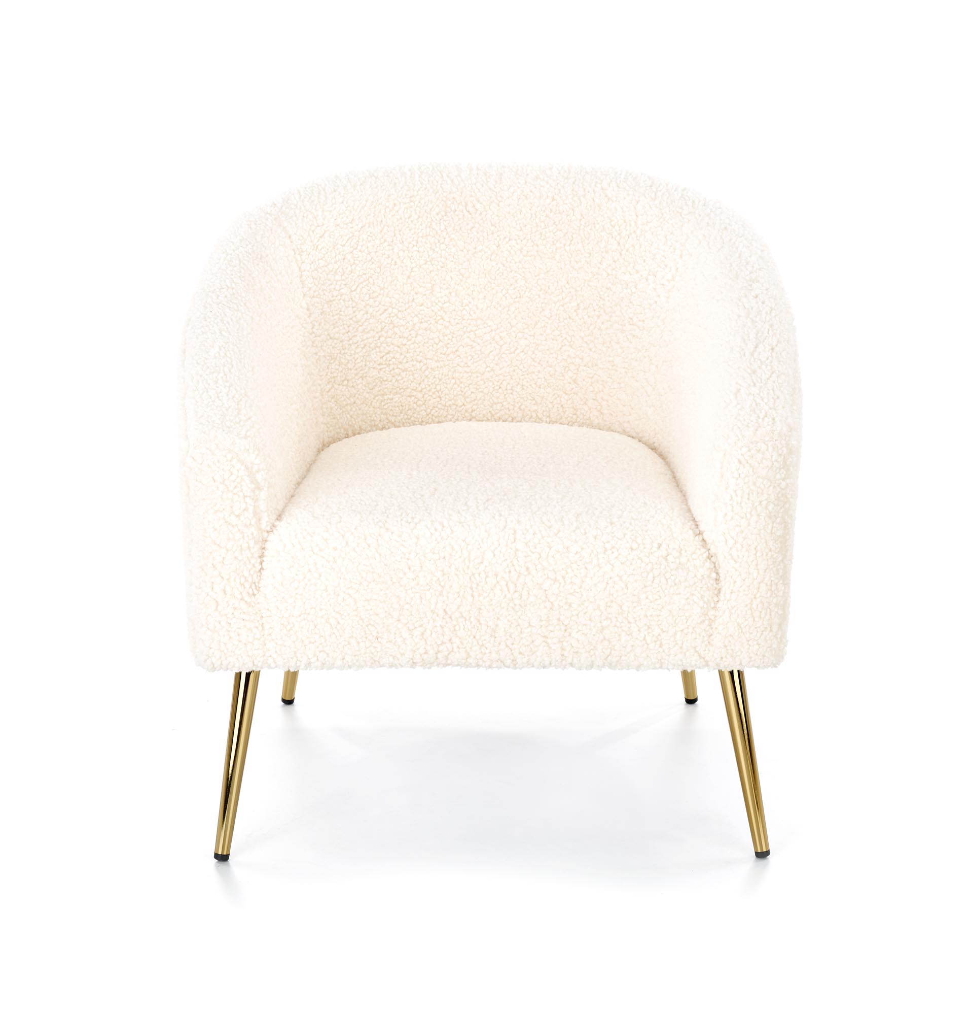 GRIFON fotel wypoczynkowy kremowy / złoty grifon fotel wypoczynkowy kremowy / złoty