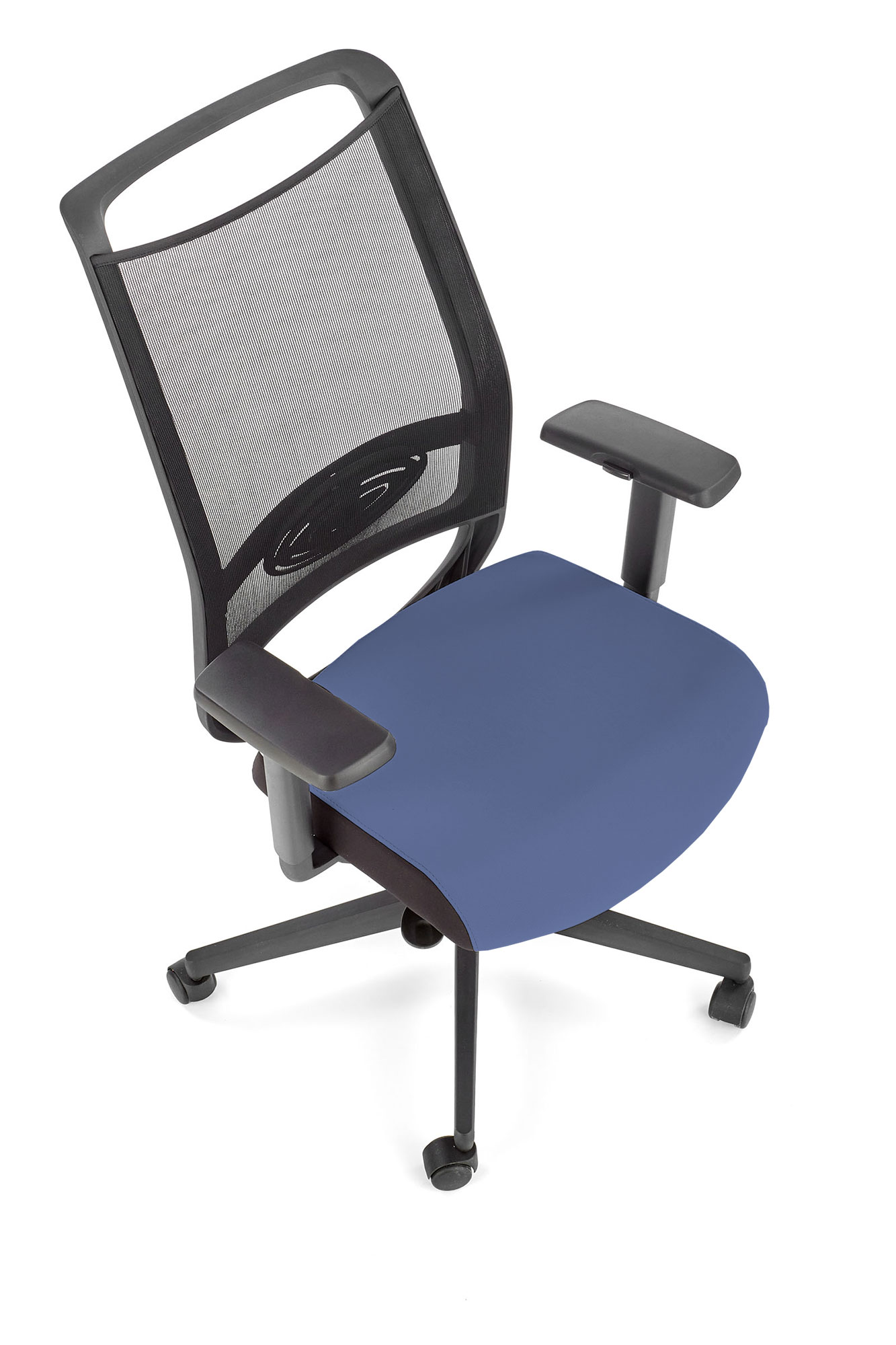 GULIETTA fotel gabinetowy, oparcie - siatka, siedzisko - czarny / niebieski - ERF6026 gulietta fotel gabinetowy, oparcie - siatka, siedzisko - czarny / niebieski - erf6026