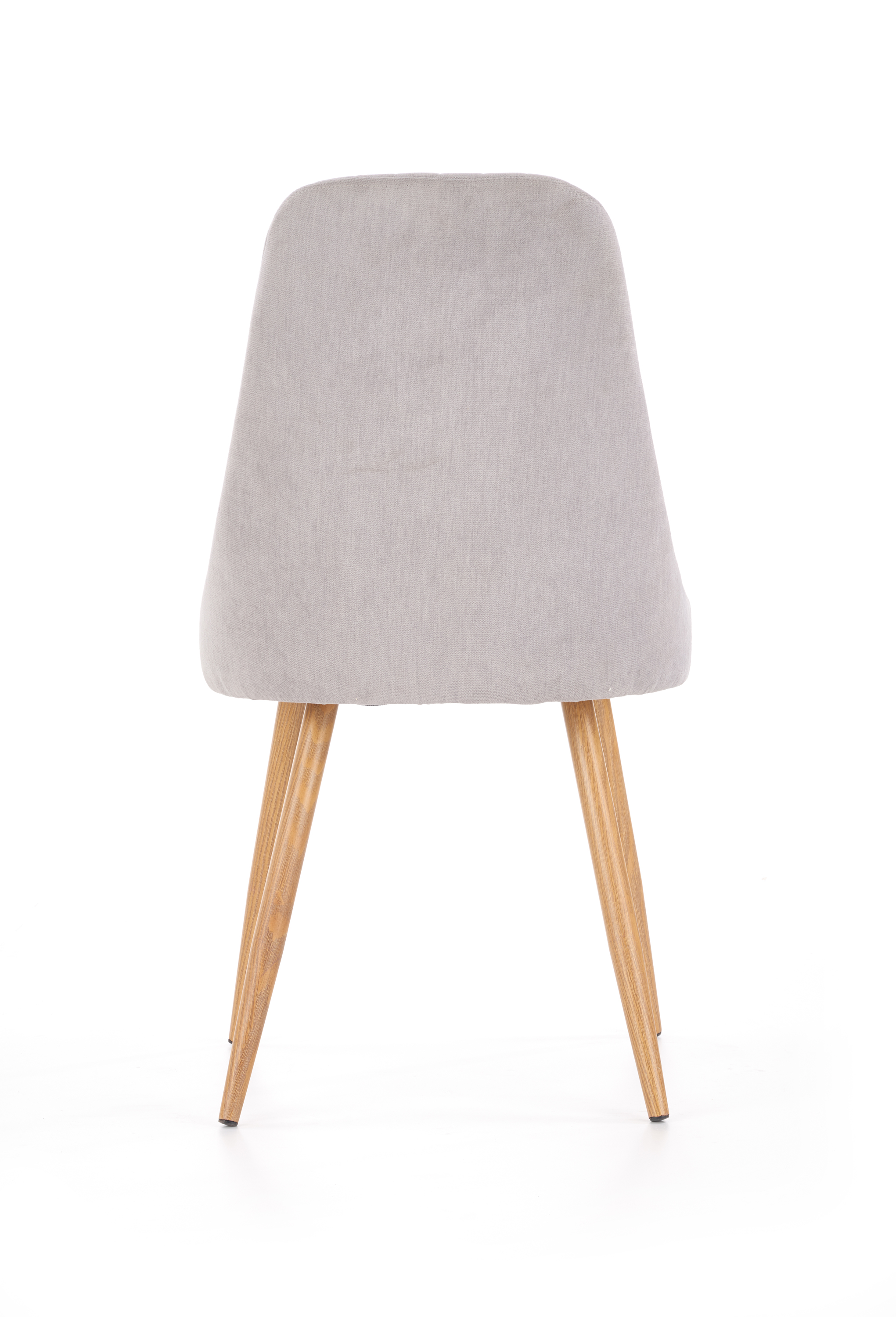 Krzesło tapicerowane K285 - jasny popiel tapicerowane krzesło do jadalni