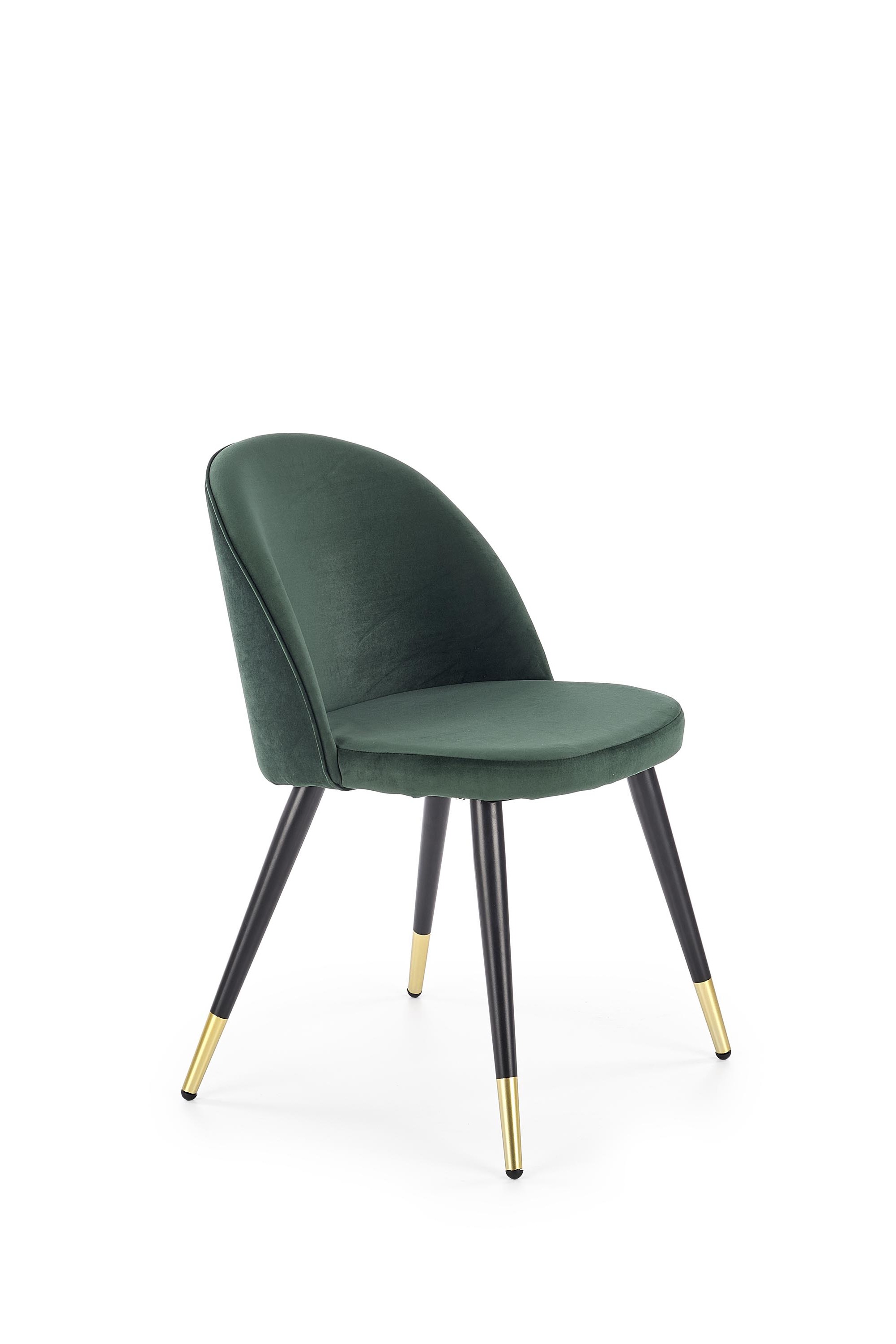 K315 krzesło nogi - czarny / złoty, tapicerka - c. zielony k315 krzesło nogi - czarny / złoty, tapicerka - c. zielony