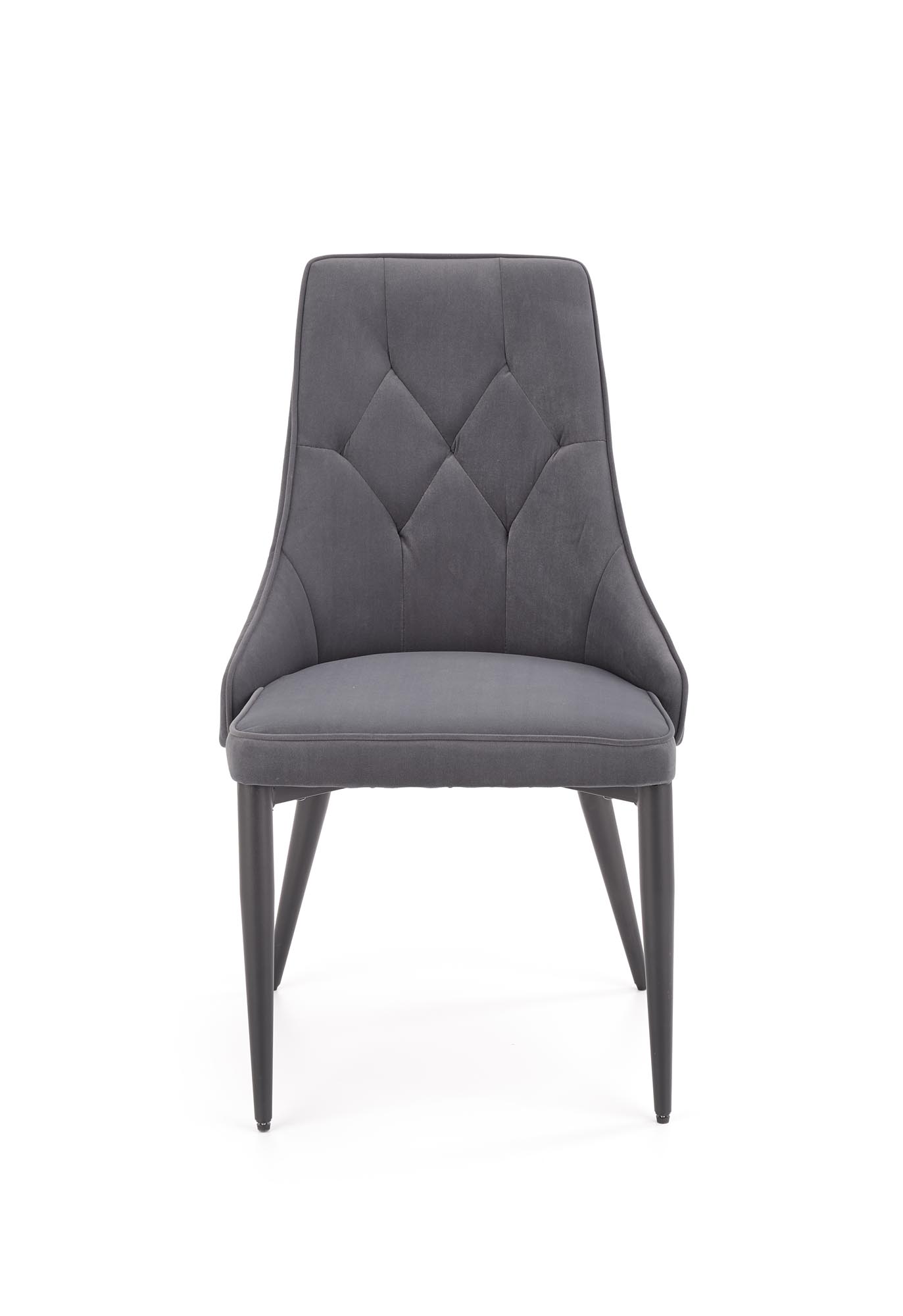 Krzeszło tapicerowane K365 - popiel popielate tapicerowane krzesło