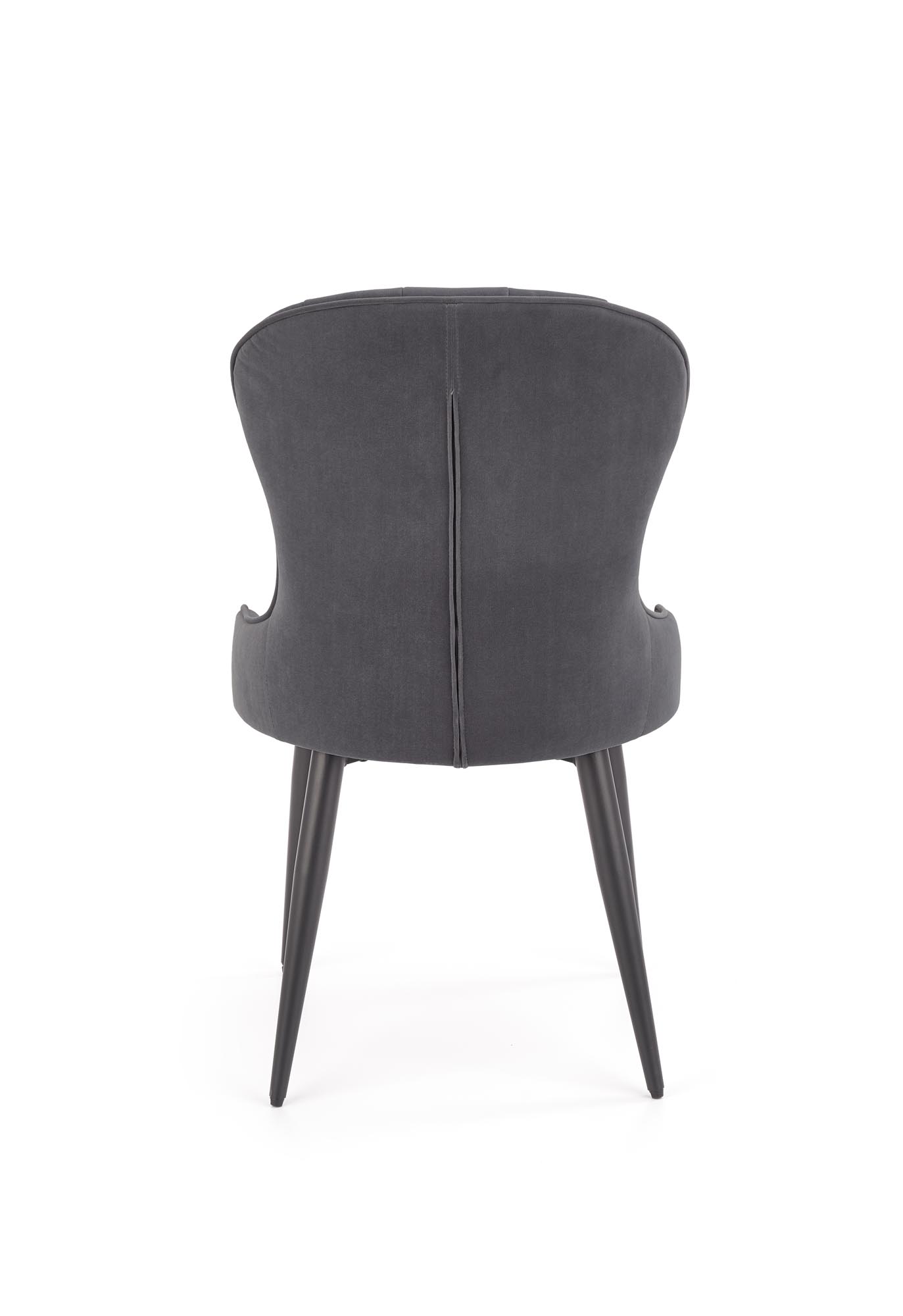 Krzesło tapicerowane K366 z metalowymi nogami - popiel k366 krzesło popiel