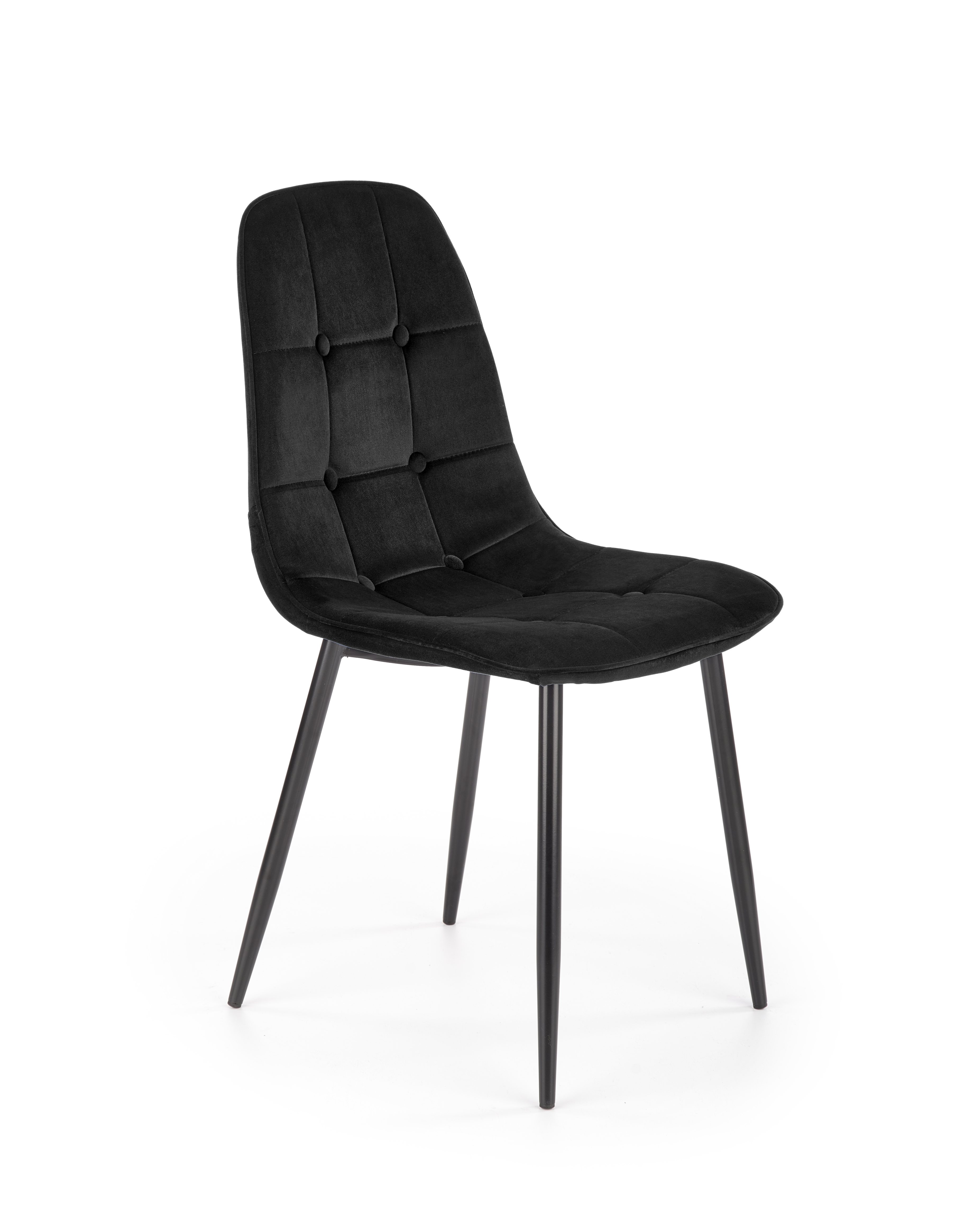 Krzesło tapicerowane K417 - czarny velvet k417 krzesło czarny velvet (1p=4szt)