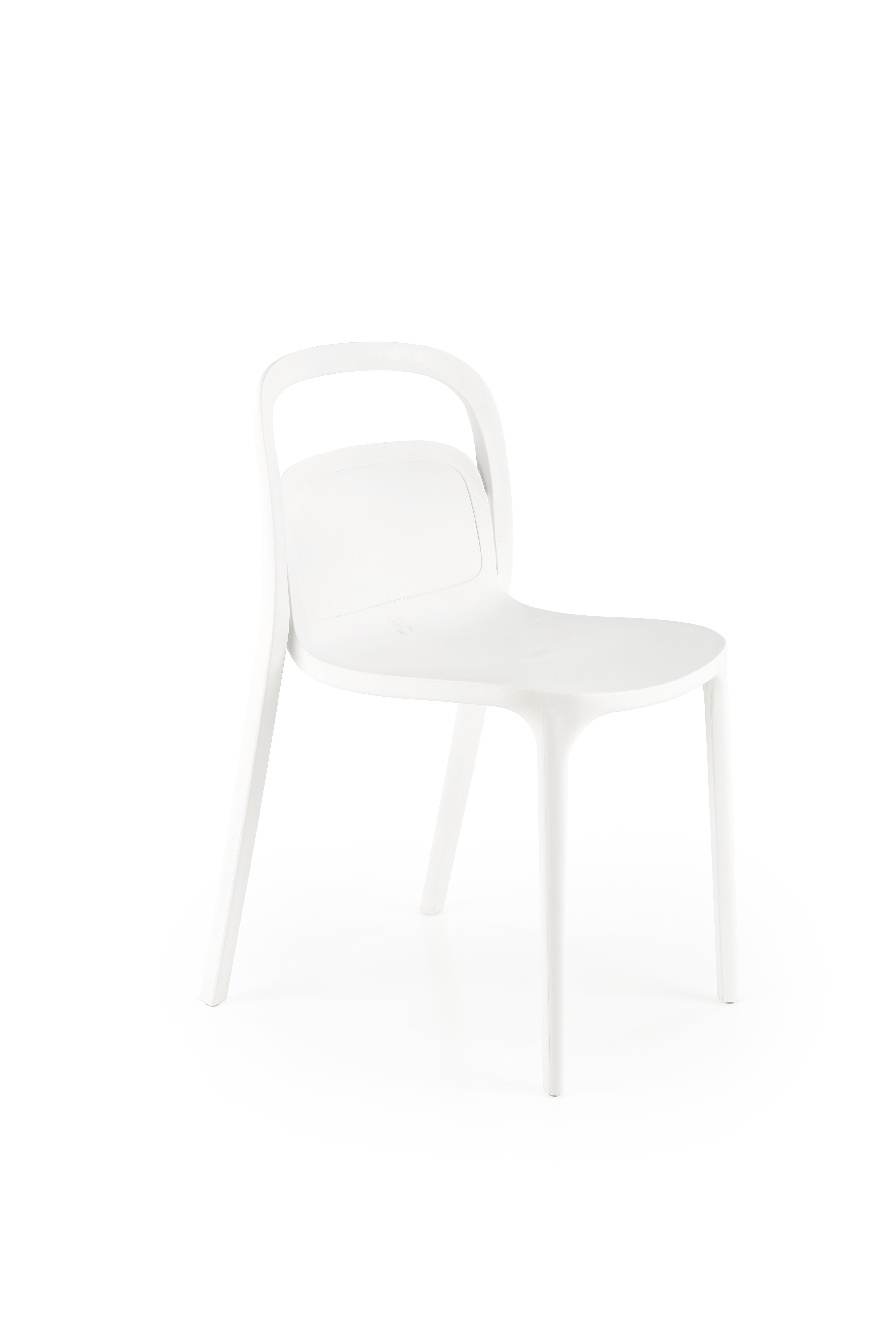 Krzesło z tworzywa sztucznego K490 - biały k490 krzesło plastik biały (1p=4szt)