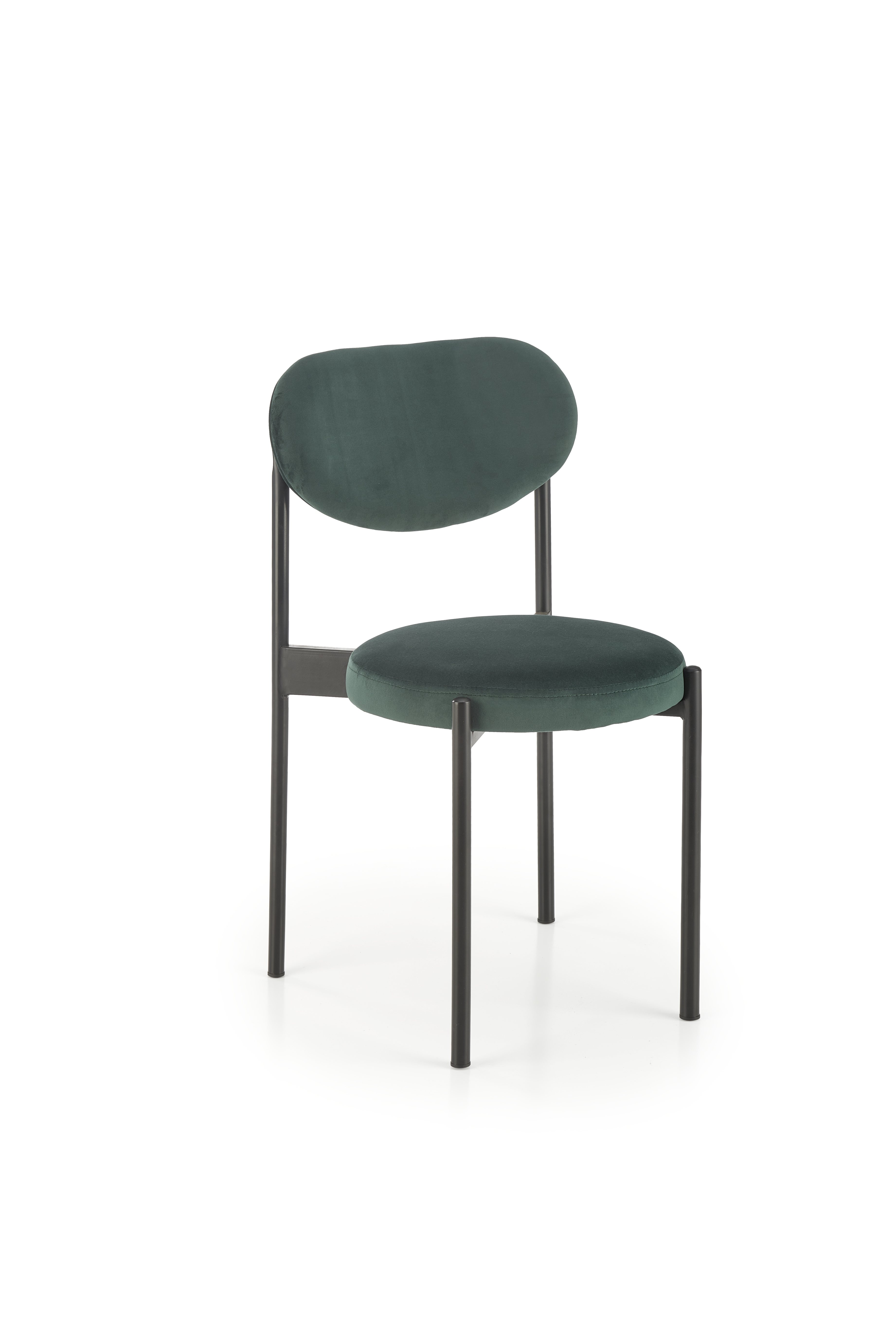 Krzesło tapicerowane K509 - ciemna zieleń k509 krzesło ciemny zielony