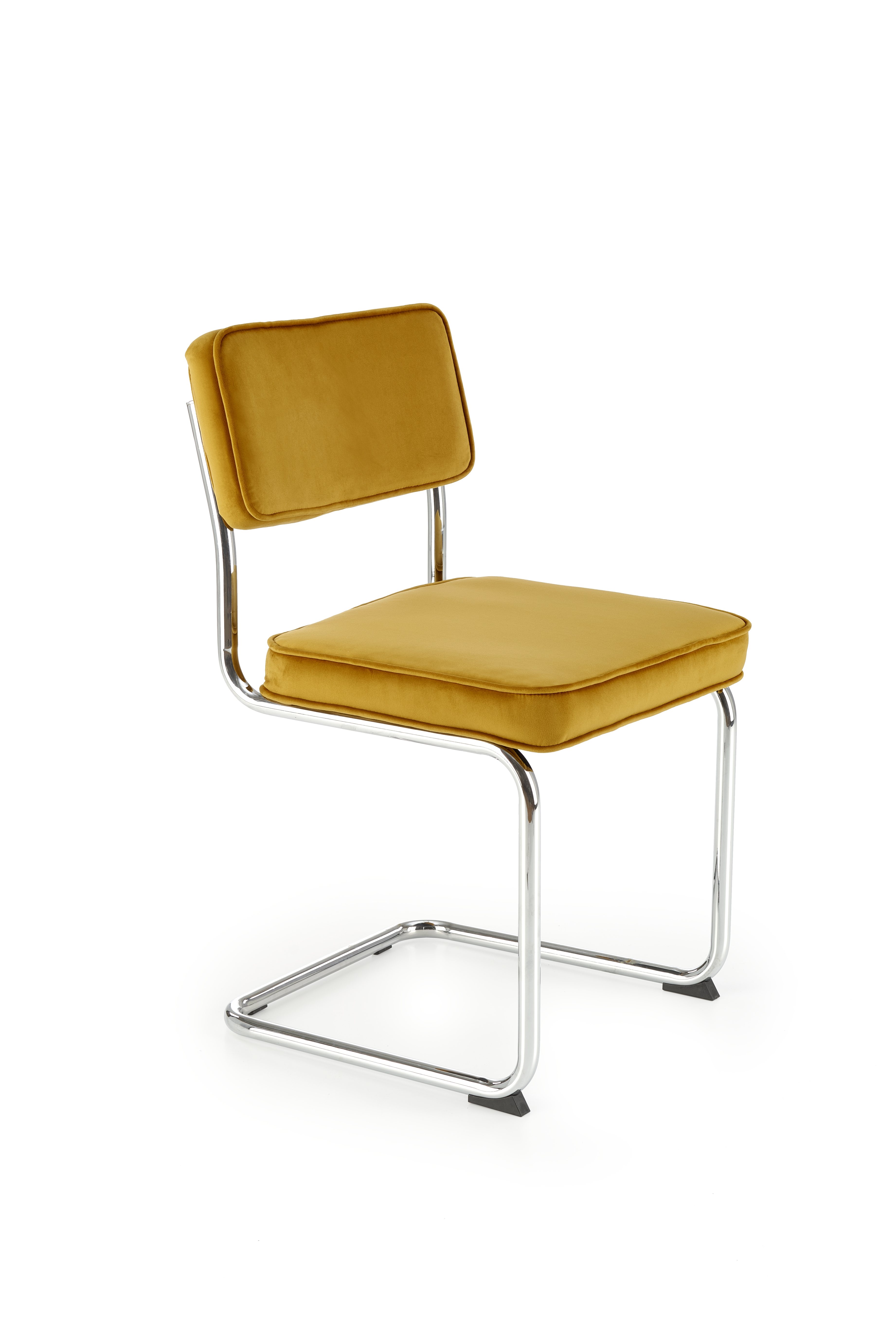 Krzeszło metalowe K510 - musztardowy k510 krzesło musztardowy
