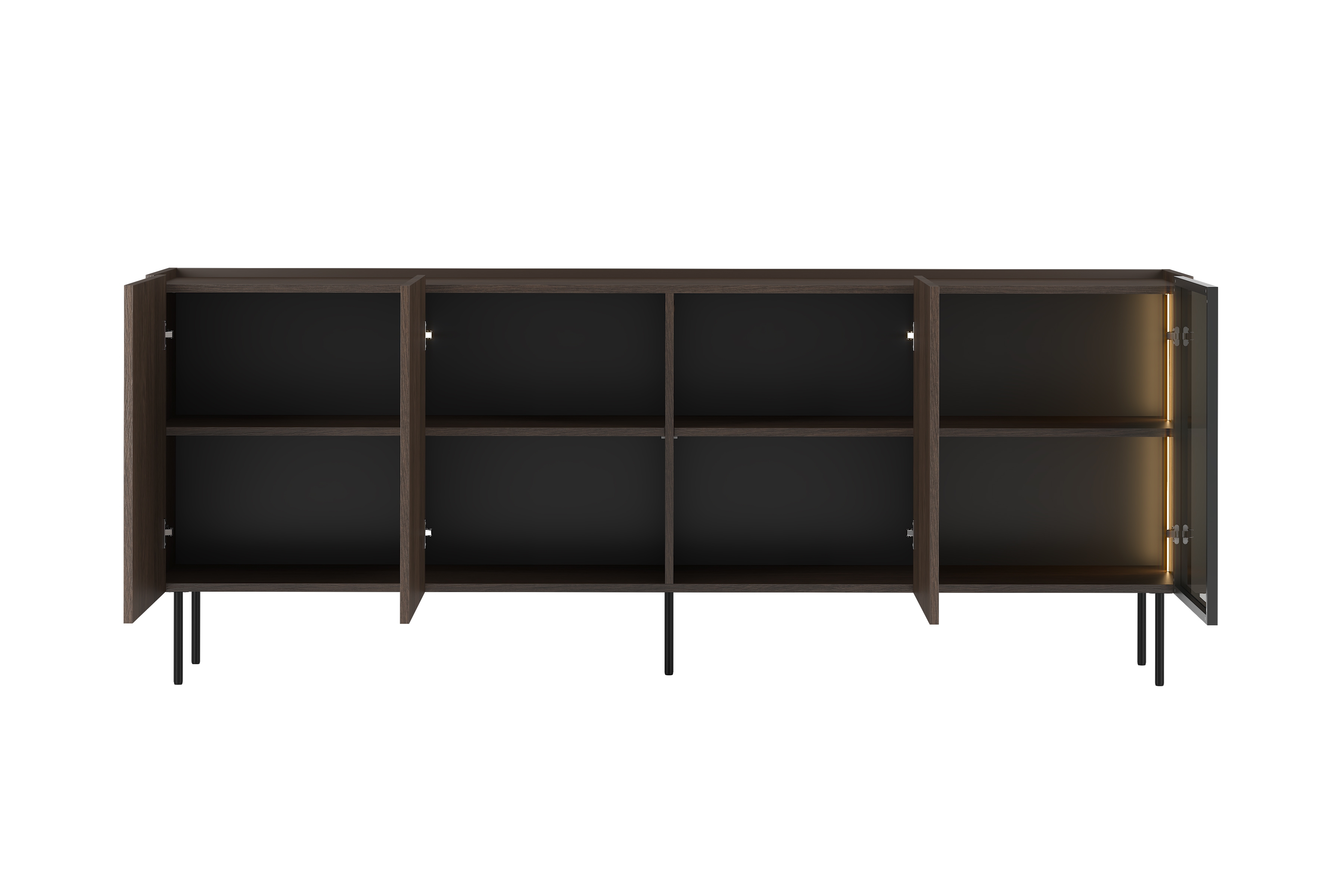 Komoda Dunari 220 cm czterodrzwiowa - dąb dunin