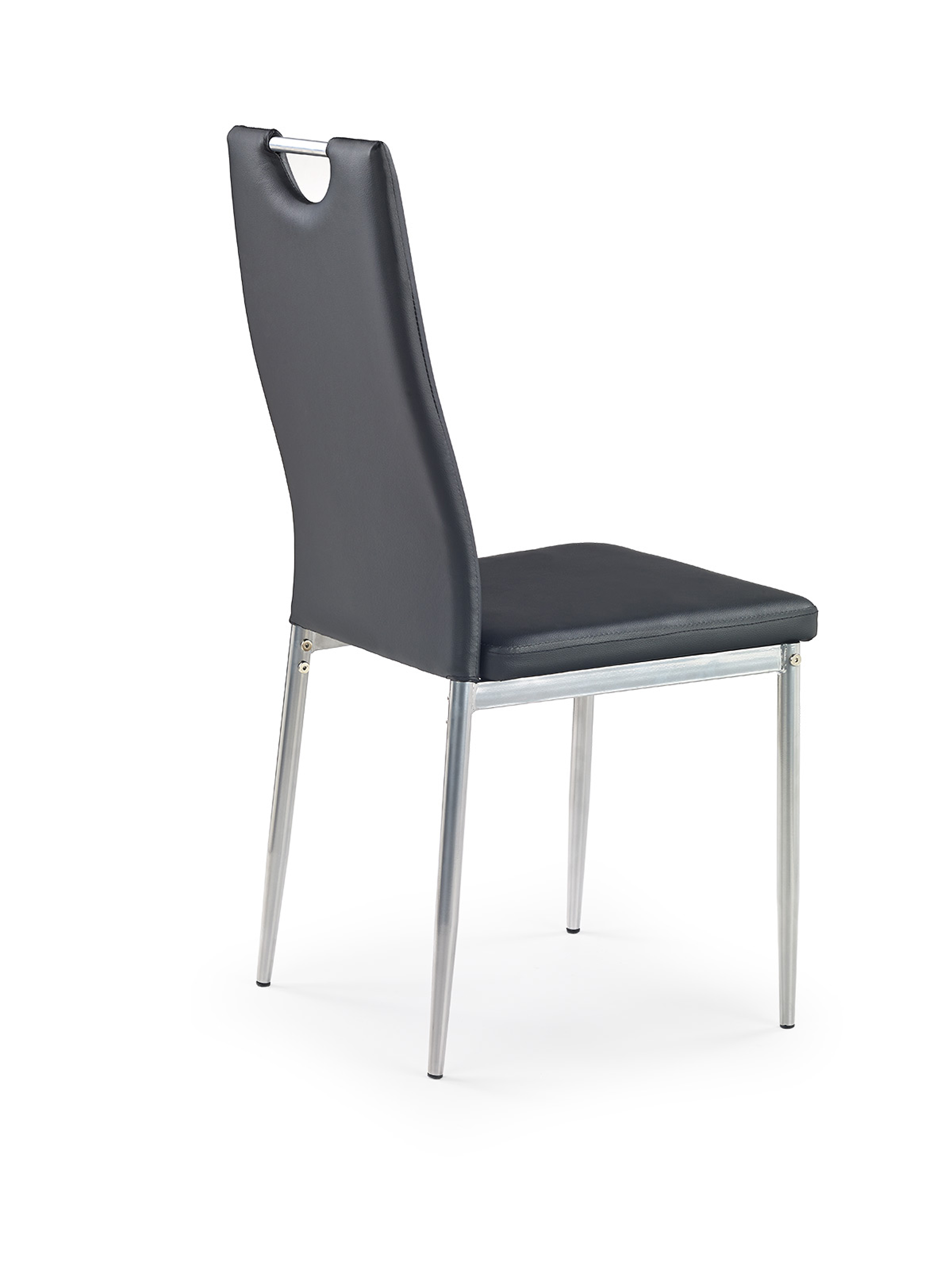Krzesło tapicerowane do jadalni K202 - czarny czarne krzesło do jadalni