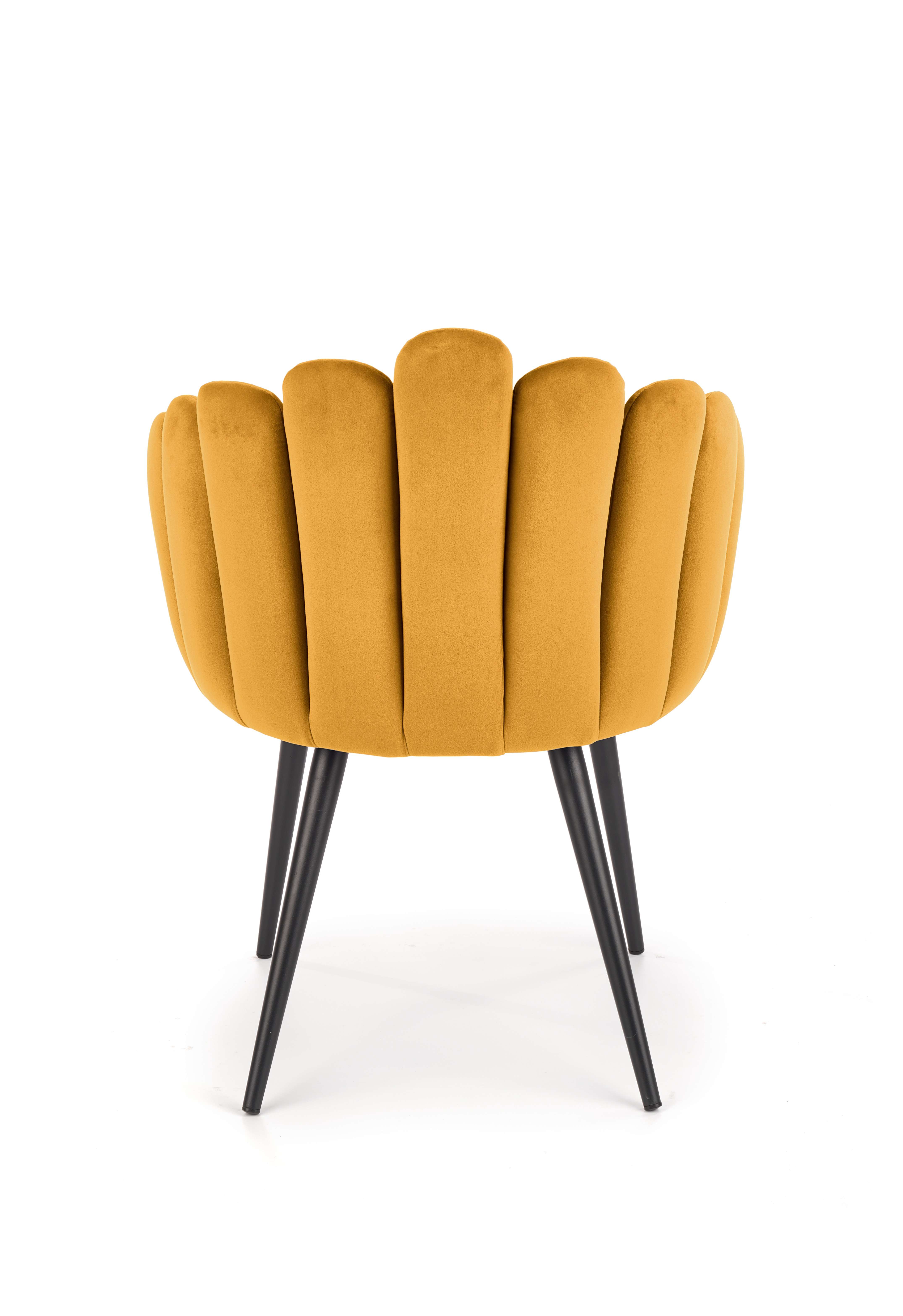 Krzesło K410 - musztardowy velvet krzesło k410 - musztardowy velvet