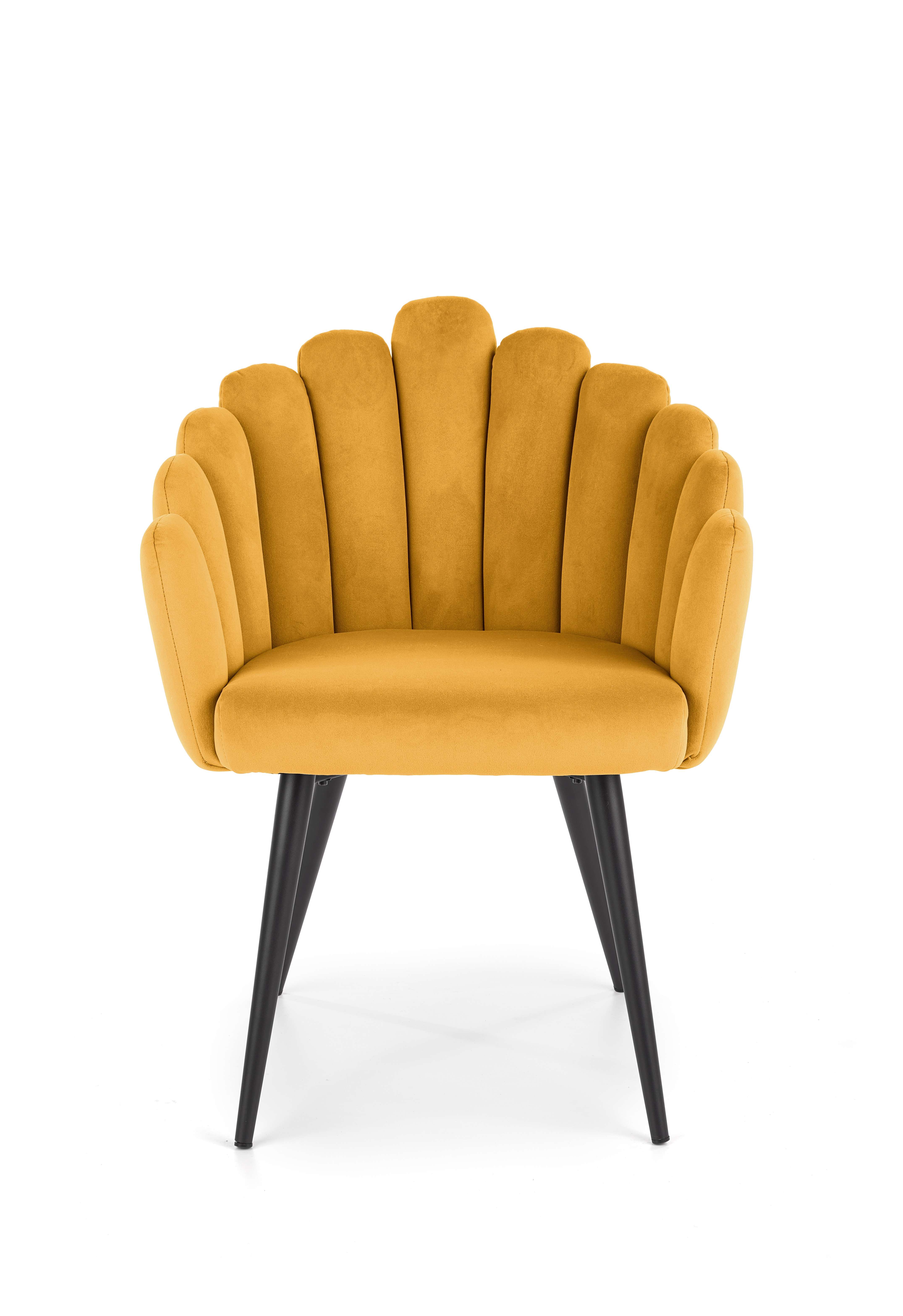 Krzesło K410 - musztardowy velvet krzesło k410 - musztardowy velvet
