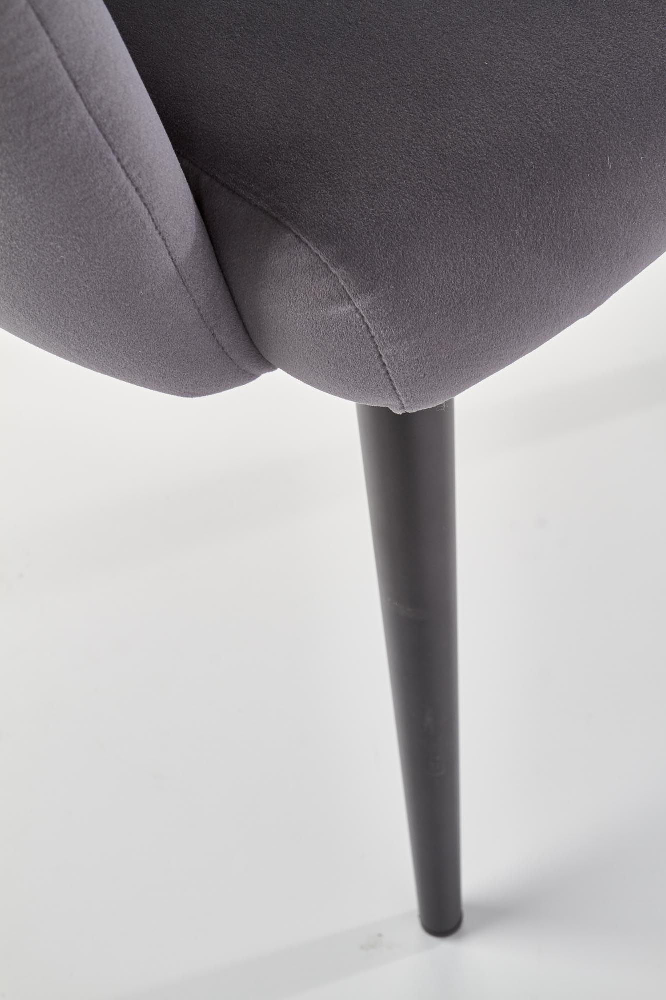 Krzesło K410 - popielaty velvet krzesło k410 - popielaty velvet