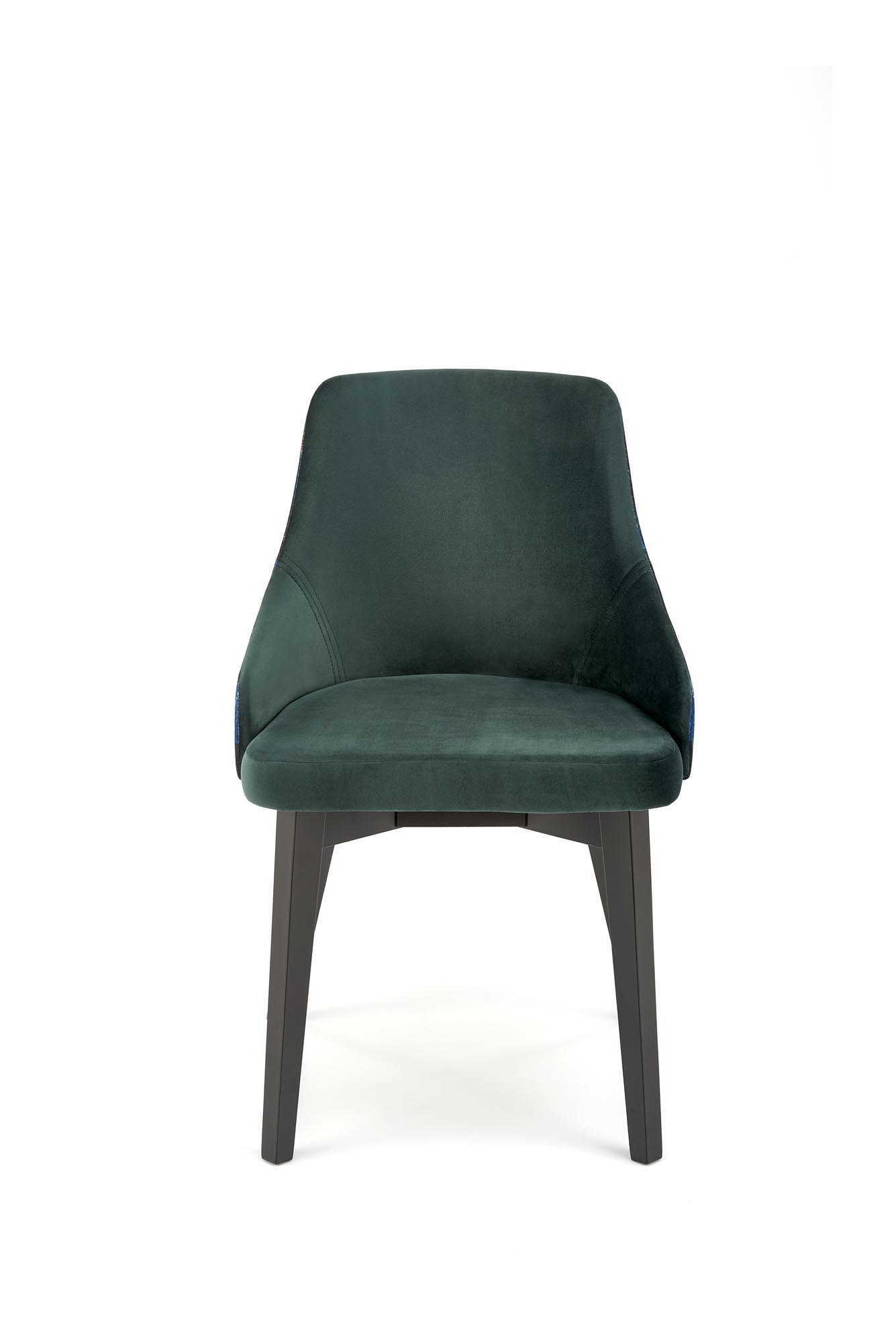 Krzesło tapicerowane Endo - czarny / ciemny zielony krzesło tapicerowane endo - czarny / ciemny zielony
